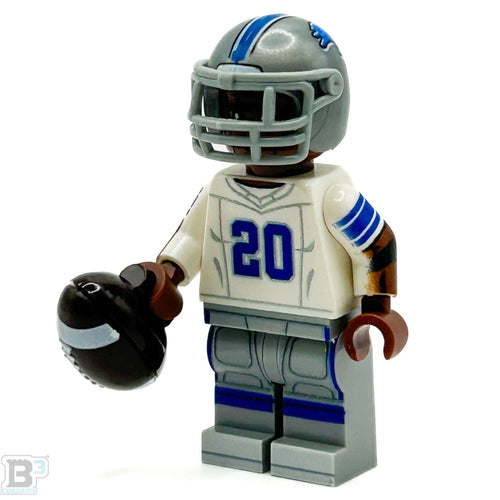 #20 RB Barry Detroit Lions Football Player Minifig - B3 Customs by B3 Customs