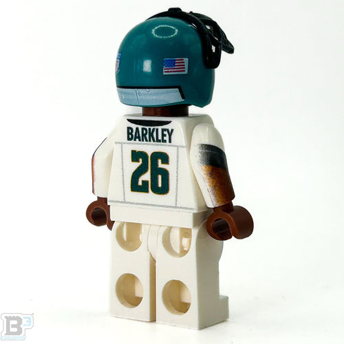 #26 RB Barkley Eagles Football Player Minifig made using LEGO parts - B3 Customs by B3 Customs