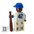 #42 Robinson Brookyln Baseball Player Minifig - B3 Customs by B3 Customs