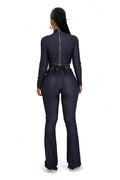 Navy Two Piece Pants Set by The House of Stylez