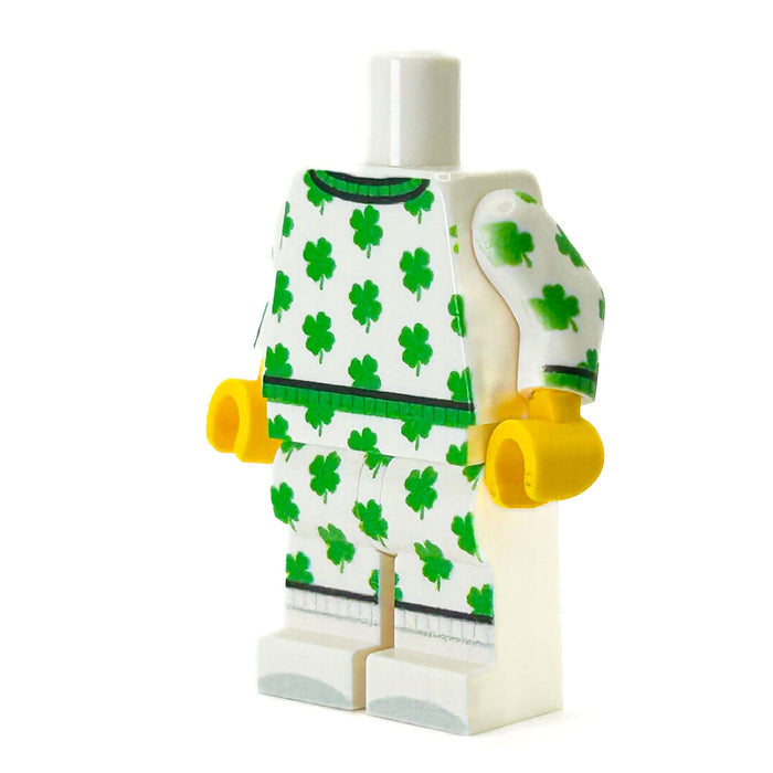 St. Patrick's Day PJs Minifig Body - B3 Customs by B3 Customs