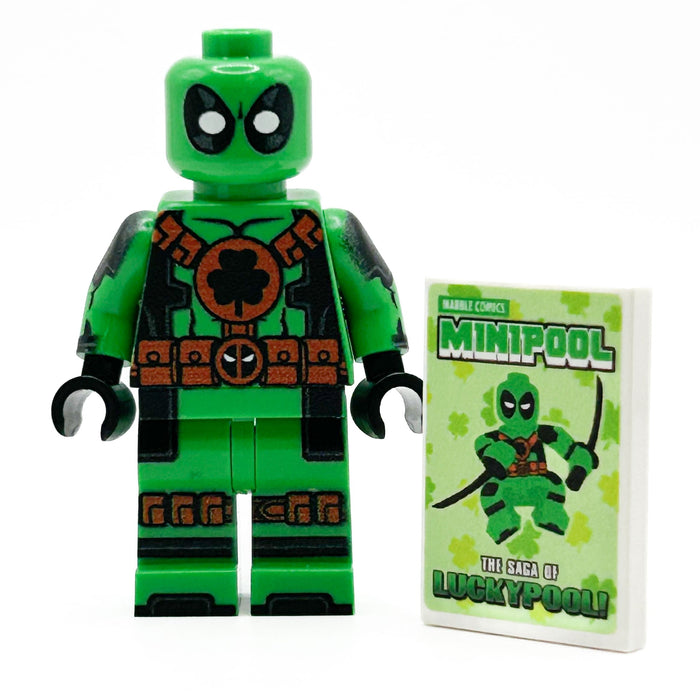 St. Patrick's Day Greenpool #2 Minifig made using LEGO parts by B3 Customs