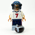 #7 QB Houston Football Player Minifig made using LEGO parts - B3 Customs by B3 Customs