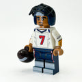 #7 QB Houston Football Player Minifig made using LEGO parts - B3 Customs by B3 Customs
