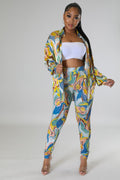 Misha Legging Set - Green by Fasheabe