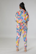 Misha Legging Set - Peach by Fasheabe