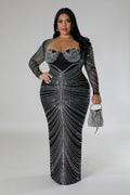 Center Of Envy Plus Size Dress by Fasheabe