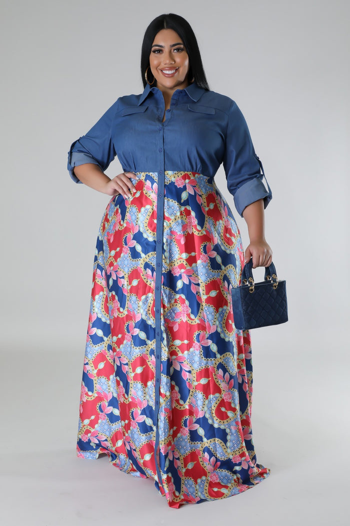 Jaccina Plus Size Dress by Fasheabe