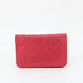 Chanel Red Matelasse Leather Boy Wallet On Chain Crossbody #1510 by Bolt Boutique