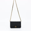Chanel Black Quilted Lambskin Matelasse Mini Chain Bag