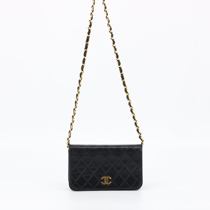 Chanel Black Quilted Lambskin Matelasse Mini Chain Bag by Bolt Boutique
