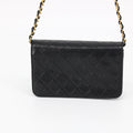 Chanel Black Quilted Lambskin Matelasse Mini Chain Bag by Bolt Boutique