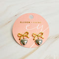 Mini Bow Mini Heart Earrings