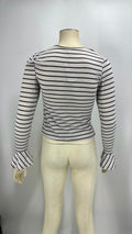 Ultra Flirt Juniors Ribbed Bell-Sleeve T-Shirt, Size Large by Vanessa Jane
