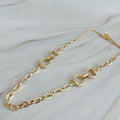 Double Equestrian Chain Necklace