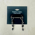 Simply Vera Vera Wang Silver Tone Simulated Gem Linear Drop Earrings by Vanessa Jane