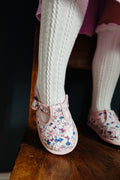 Kids Floral Mary Janes – Breathable Flower Pattern Toddler Dress Shoes by ozznekshoes