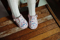 Kids Floral Mary Janes – Breathable Flower Pattern Toddler Dress Shoes by ozznekshoes