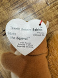 McDonalds Teenie Beanie Babies 1999/1993 Nuts the Squirrel Rare Tag Error New by Vanessa Jane