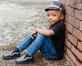 Kids Black Slip-On Dress Shoes – Vegan Leather Toddler Formal Shoes by ozznekshoes