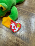Ty Beanie Baby: Smoochy the Frog The Frog 1997 ** MANY Tag ERRORS ** PVC! by Vanessa Jane