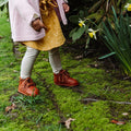 Waterproof Hand-Stitched Kids’ Boots with Flexible Sole |Chestnut by ozznekshoes