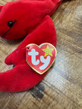 Rare Retired Pinchers the Lobster ty Beanie Baby with Tag Errors by Vanessa Jane
