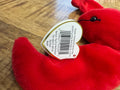 Rare Retired Pinchers the Lobster ty Beanie Baby with Tag Errors by Vanessa Jane