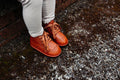 Waterproof Hand-Stitched Kids’ Boots with Flexible Sole |Chestnut by ozznekshoes