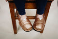 Gold Velvet Barefoot Shoe Topper | Ozznek Zero-Drop & Wide Toe Box by ozznekshoes