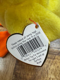 Original Collector PVC 1994 Hang / 1993 Tush Ty Beanie Baby Quackers The Duck by Vanessa Jane