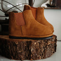 Kids Brown Chelsea Boots – Non-Slip & Easy Wear by ozznekshoes