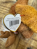 1998 Ty Beanie Baby Beak the Kiwi Bird Retired P.E. Pellets w/ Tag Errors by Vanessa Jane