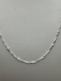 And Now This Silver Plated Box Link 18in Chain Necklace by Vanessa Jane