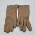 Bloomingdales Cashmere-Lined Leather Gloves, Size 7.5 by Vanessa Jane