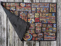 DaDa Bedding Set of 4-Pieces Ethnic Ornaments Geometric Black Tapestry Dining Placemats 13” x 19” (18118) by DaDalogy Bedding Collection