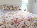 DaDa Bedding Wisteria Cottage Roses Floral Lightweight Quilted Bedspread Set (HS-1003) by DaDalogy Bedding Collection