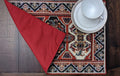 DaDalogy Set of 4-Pieces Majestic Kilim Red Persian Rug Woven Tapestry Placemats 13” x 19” (18195) by DaDalogy Bedding Collection