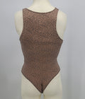 Gaze DTLA Womens Leopard Print Bodysuit, Size XS by Vanessa Jane