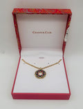 Charter Club Gold-Tone Crystal Wreath Pendant Necklace by Vanessa Jane