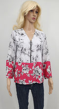 Alfani Women's Petite Printed Zip-Front Top, Size PM by Vanessa Jane