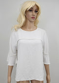 Bar III Women's Ruffle-Sleeve Blouse by Vanessa Jane