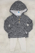 Carter's Baby Girls 2-Pc. Faux-Velboa Hoodie & Print Leggings by Vanessa Jane
