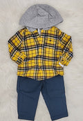 Carter's Baby Boys 2-Pc. Plaid Flannel Shirt and Canvas Pants by Vanessa Jane