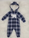 Carter's Baby Boys Hooded Fleece Jumpsuit by Vanessa Jane