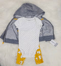 Carters Baby girl 3-Pc Fleece Hoodie, Size 6 Months by Vanessa Jane