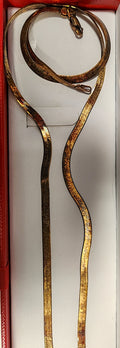 Giant Bernini 2-PC. Set Herringbone Link 20 Chain Necklace and Matching Bracelet by Vanessa Jane