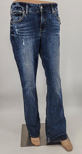 Silver Jeans Co. Suki Curvy Mid Rise Thick Stitch Bootcut Jeans, Size 30x31 by Vanessa Jane