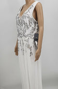 Adrianna Papell Sequined Georgette Wide-Leg Jumpsuit, Size 18 by Vanessa Jane