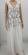 Adrianna Papell Sequined Georgette Wide-Leg Jumpsuit, Size 18 by Vanessa Jane